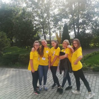 Wolontariuszki z VI LO w Kielcach w krakowskim Hospicjum
