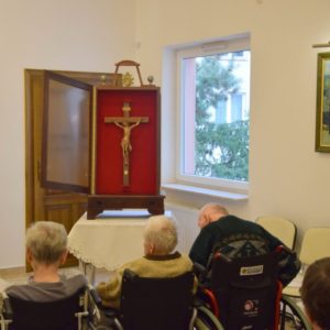 Krzyż św. Jana Pawła II w Hospicjum w Kielcach
